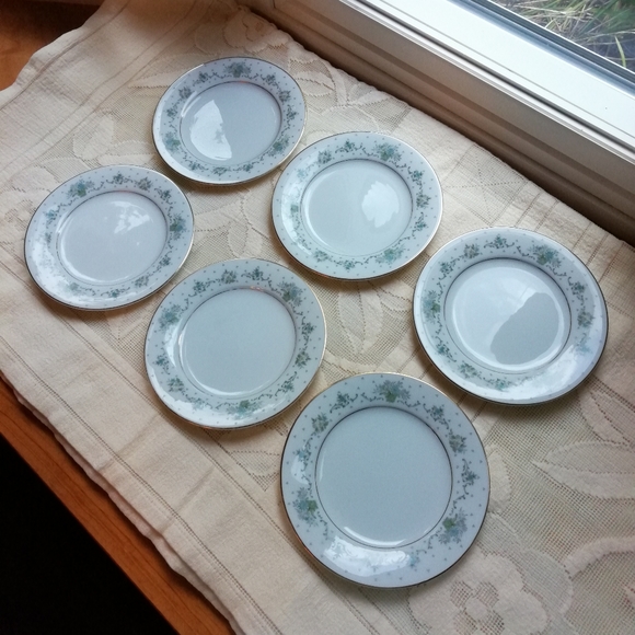 Noritake-Allston Vintage Fine China 6 Plate Set - Picture 4 of 5